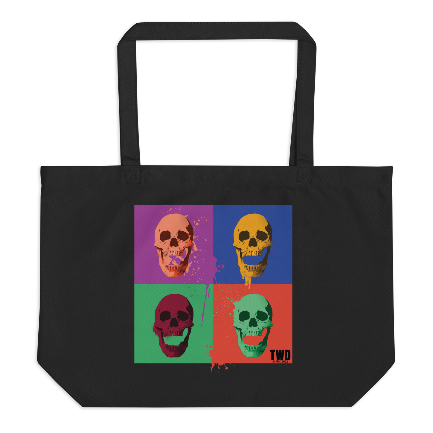 The Walking Dead Skull Pop Large Eco Tote