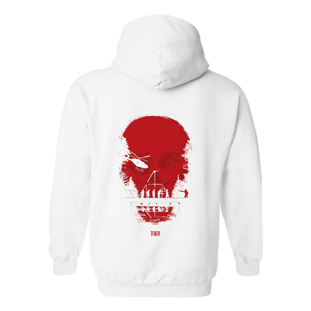 The Walking Dead Skull Fleece Hooded Sweatshirt