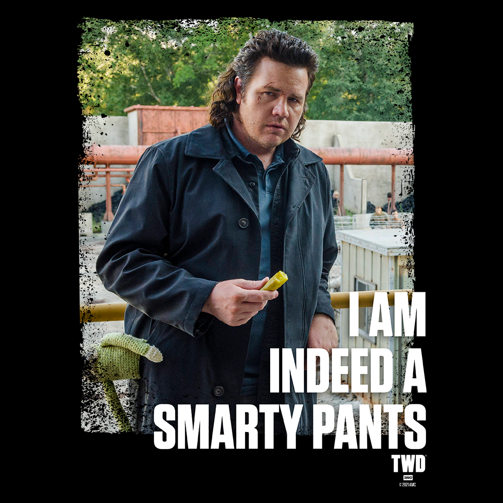 The Walking Dead Eugene Smarty Pants Adult Short Sleeve T-Shirt