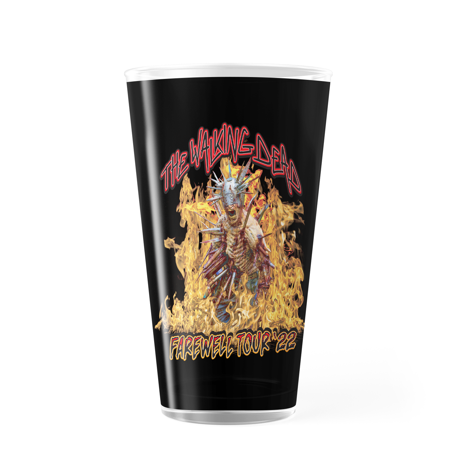 The Walking Dead Farewell Tour Walker 17 oz Pint Glass