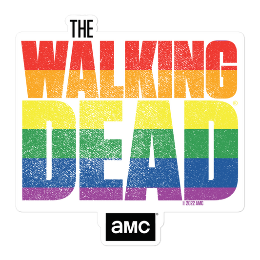 The Walking Dead Stacked Pride Logo Die Cut Sticker