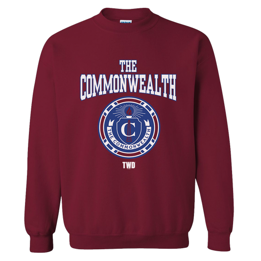 The Walking Dead Commonwealth Collegiate Fleece Crewneck Sweatshirt