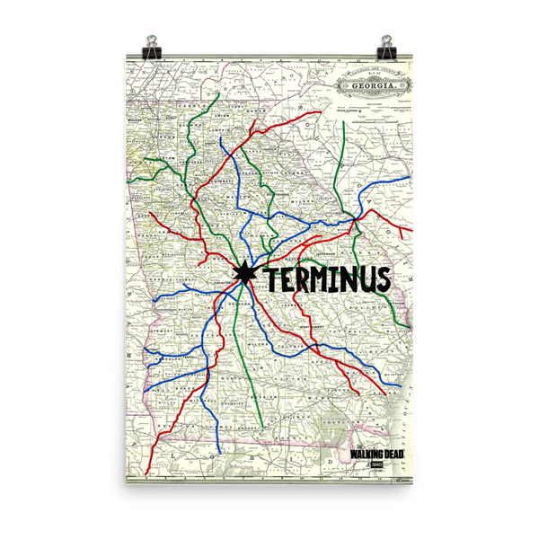 Terminds Sign Walking Dead Terminus Sign