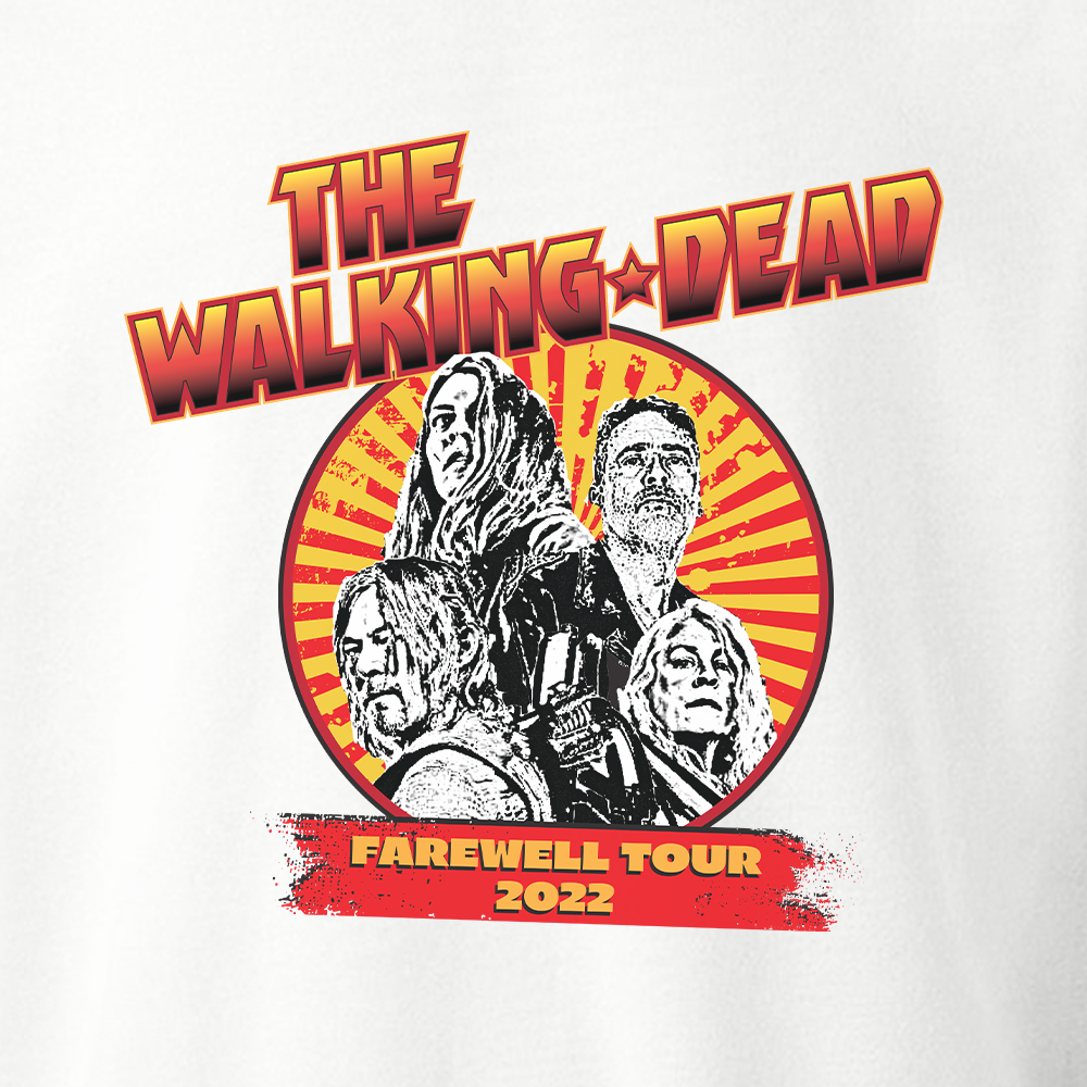 The Walking Dead Farewell Tour Band Fleece Crewneck Sweatshirt