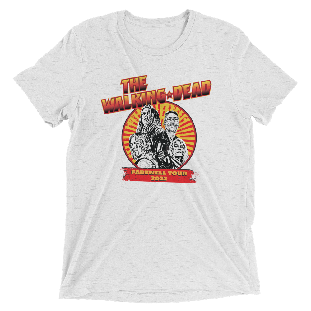 The Walking Dead Farewell Tour Band Unisex Tri-Blend T-Shirt
