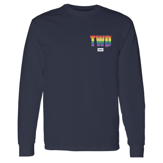 The Walking Dead TWD Pride Logo Adult Long Sleeve T-Shirt