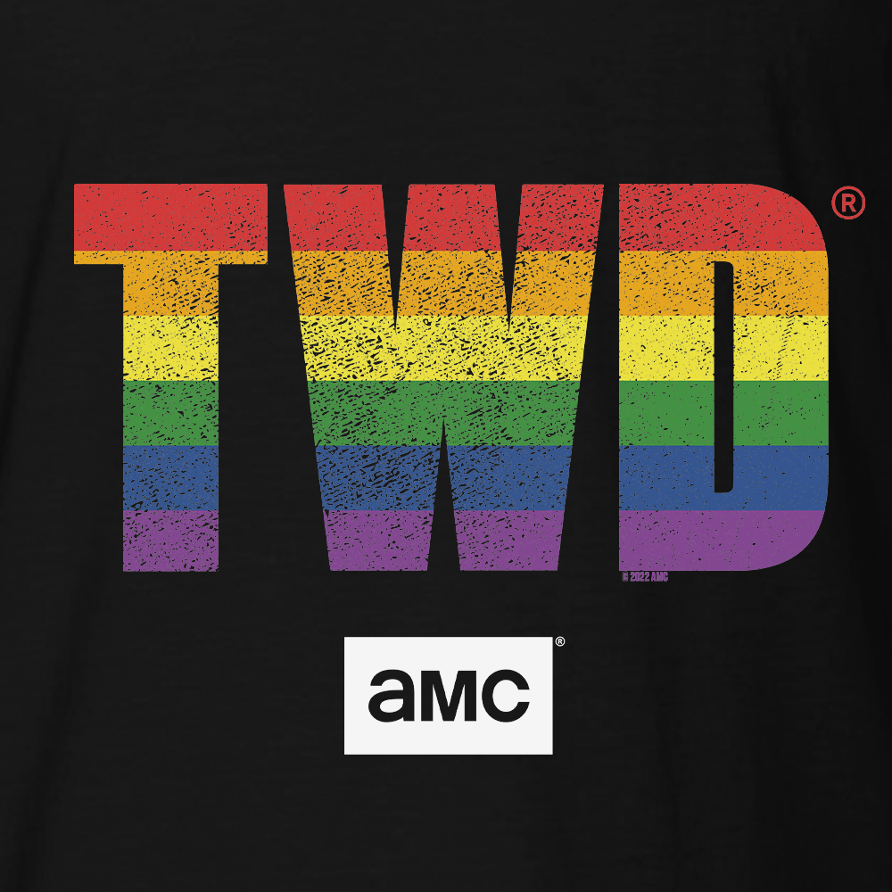 The Walking Dead TWD Pride Logo Adult Short Sleeve T-Shirt