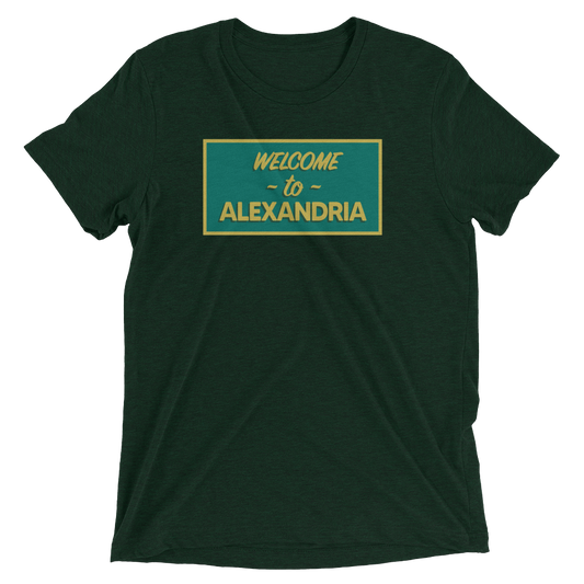 The Walking Dead Welcome to Alexandria Adult Tri-Blend T-Shirt