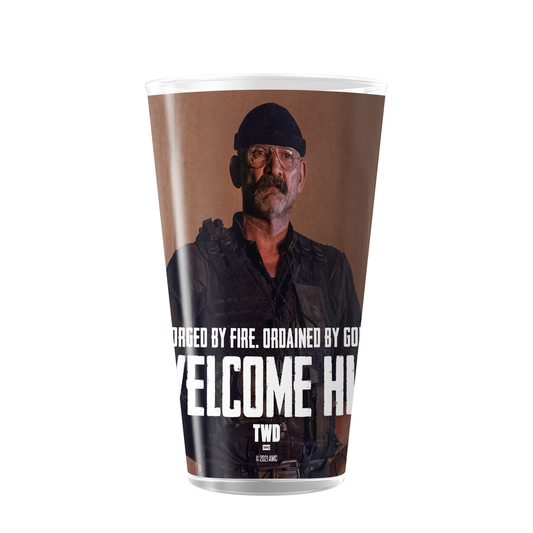 The Walking Dead Welcome Him 17 oz Pint Glass
