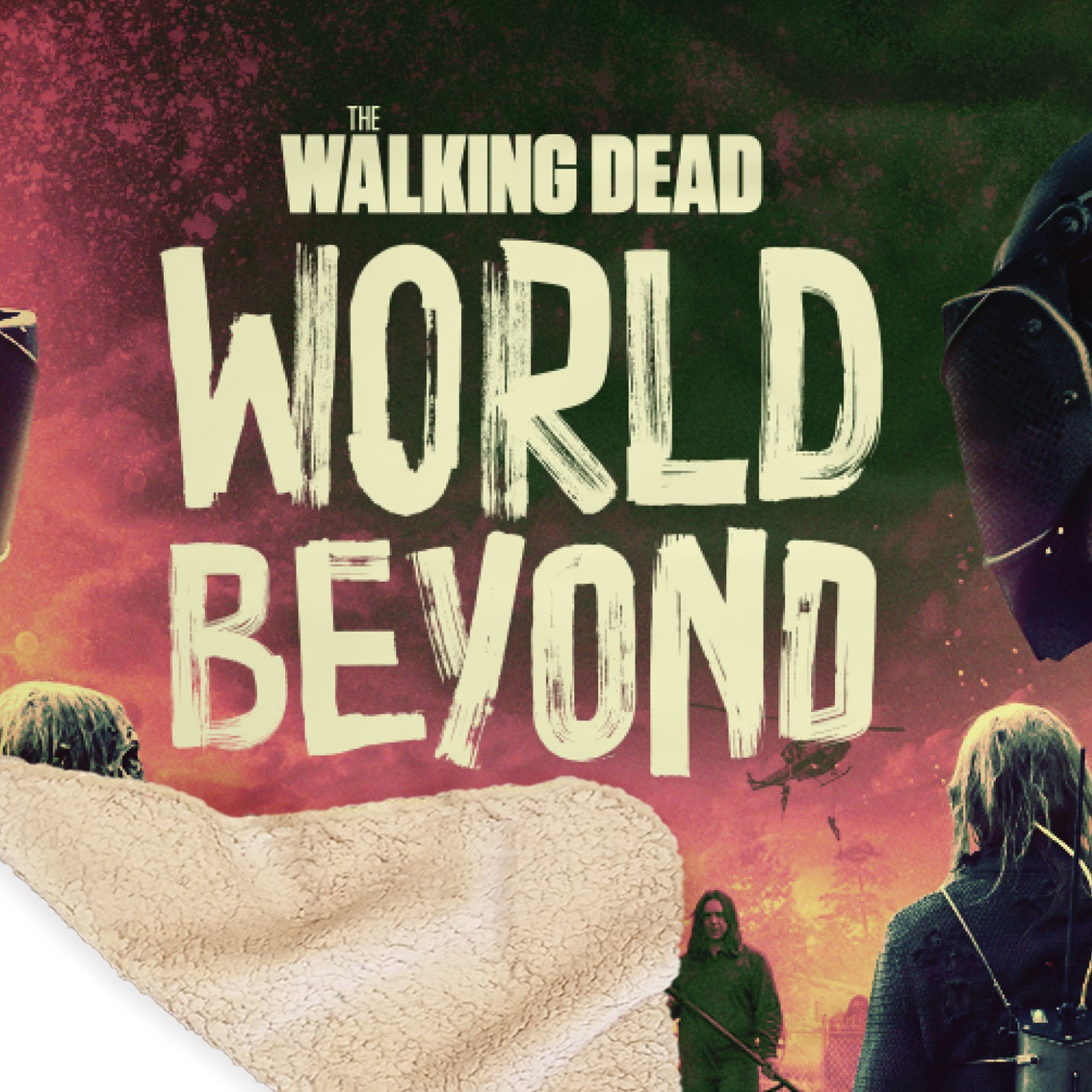The Walking Dead: World Beyond Season 2 Key Art Sherpa Blanket