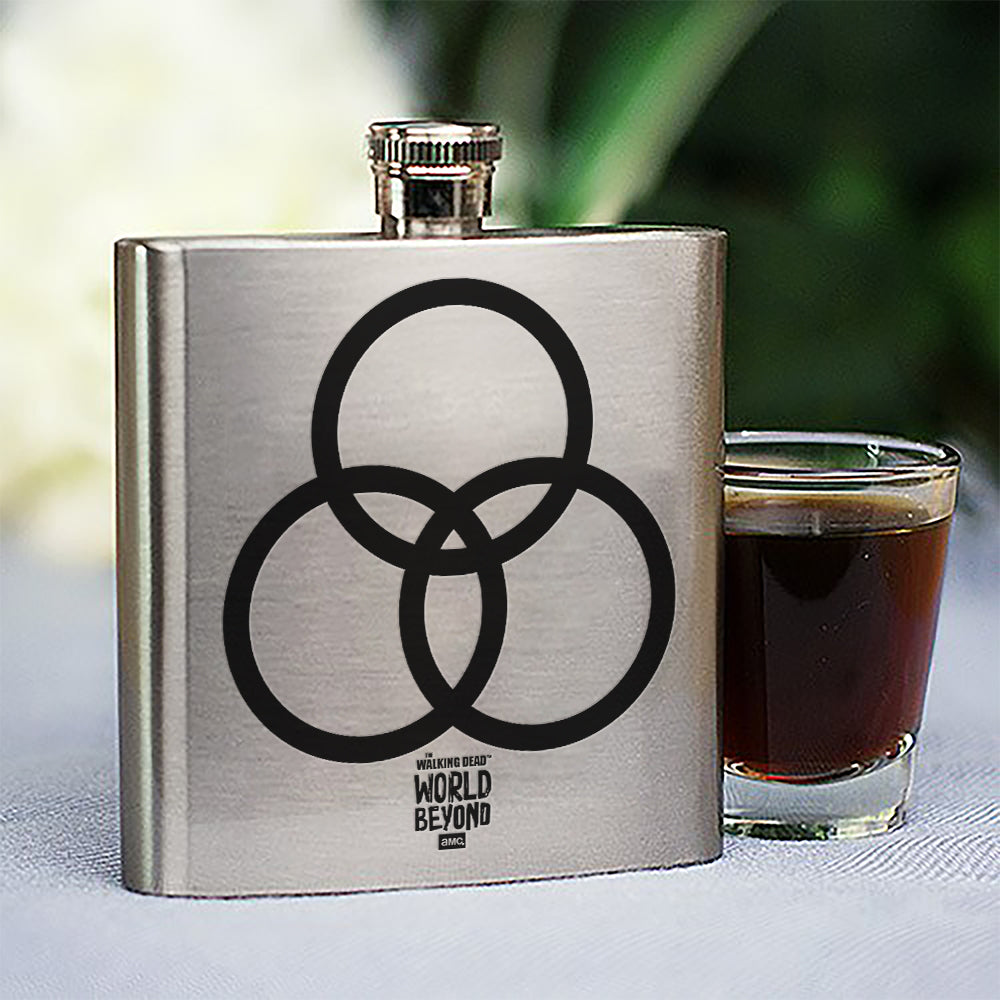 The Walking Dead: World Beyond Three Circle Entity Stainless Steel Flask