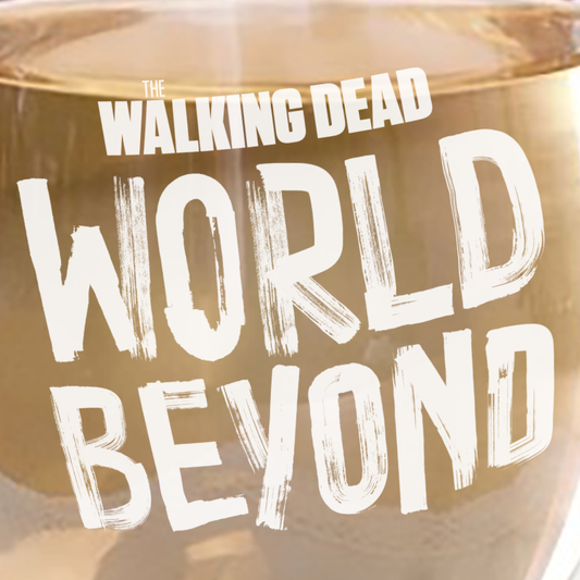 The Walking Dead: World Beyond Season 1 Logo Laser Engraved Stemless Wine Glass