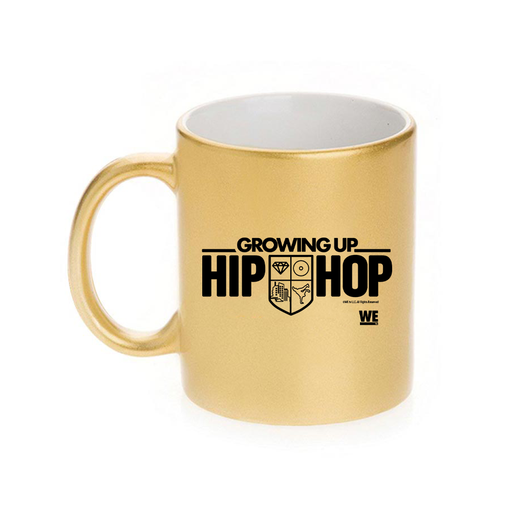 Growing Up Hip Hop Logo 11 oz Gold Metallic Mug
