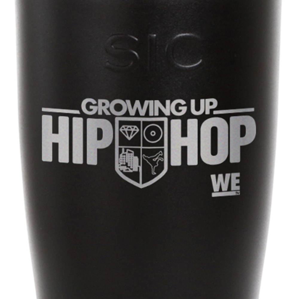 Growing Up Hip Hop Logo Laser Engraved SIC Tumbler