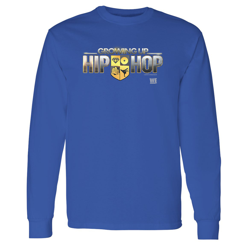 Growing Up Hip Hop Logo Adult Long Sleeve T-Shirt