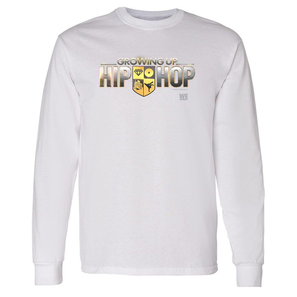 Growing Up Hip Hop Logo Adult Long Sleeve T-Shirt