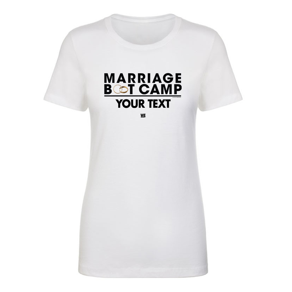 Marriage Boot Camp Logo Personalized Women's Short Sleeve T-Shirt