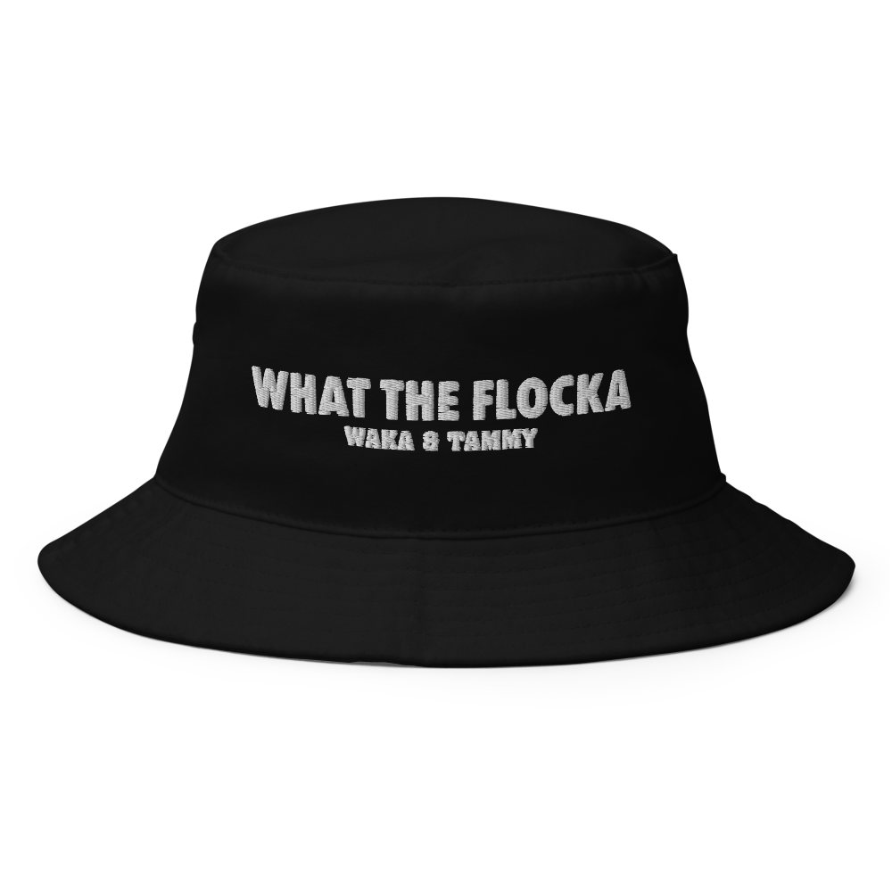 Waka & Tammy What The Flocka Horizontal Logo Flexfit Bucket Hat