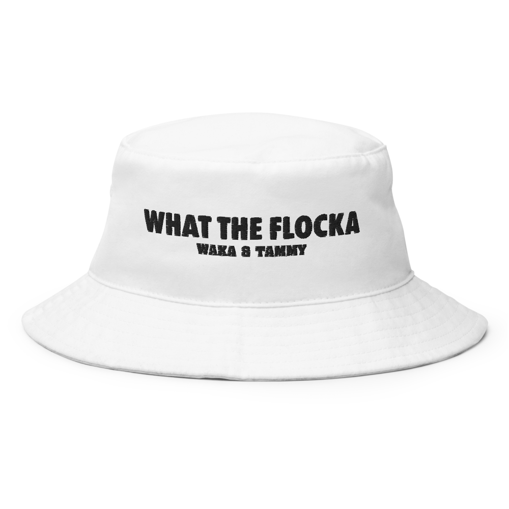 Waka & Tammy What The Flocka Horizontal Logo Flexfit Bucket Hat