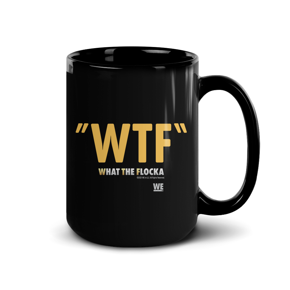 Waka & Tammy WTF Logo Black Mug