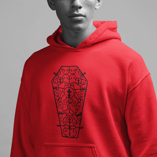Crimson Coffin Hooded Sweatshirt